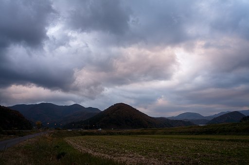 今朝の日の出前。
