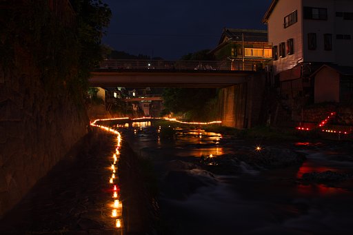 足助川万灯まつり