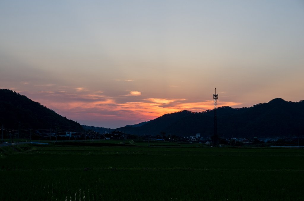 綺麗な夕焼け。