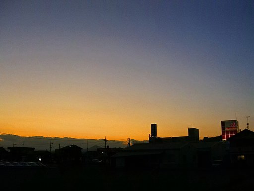 定点快晴の夕