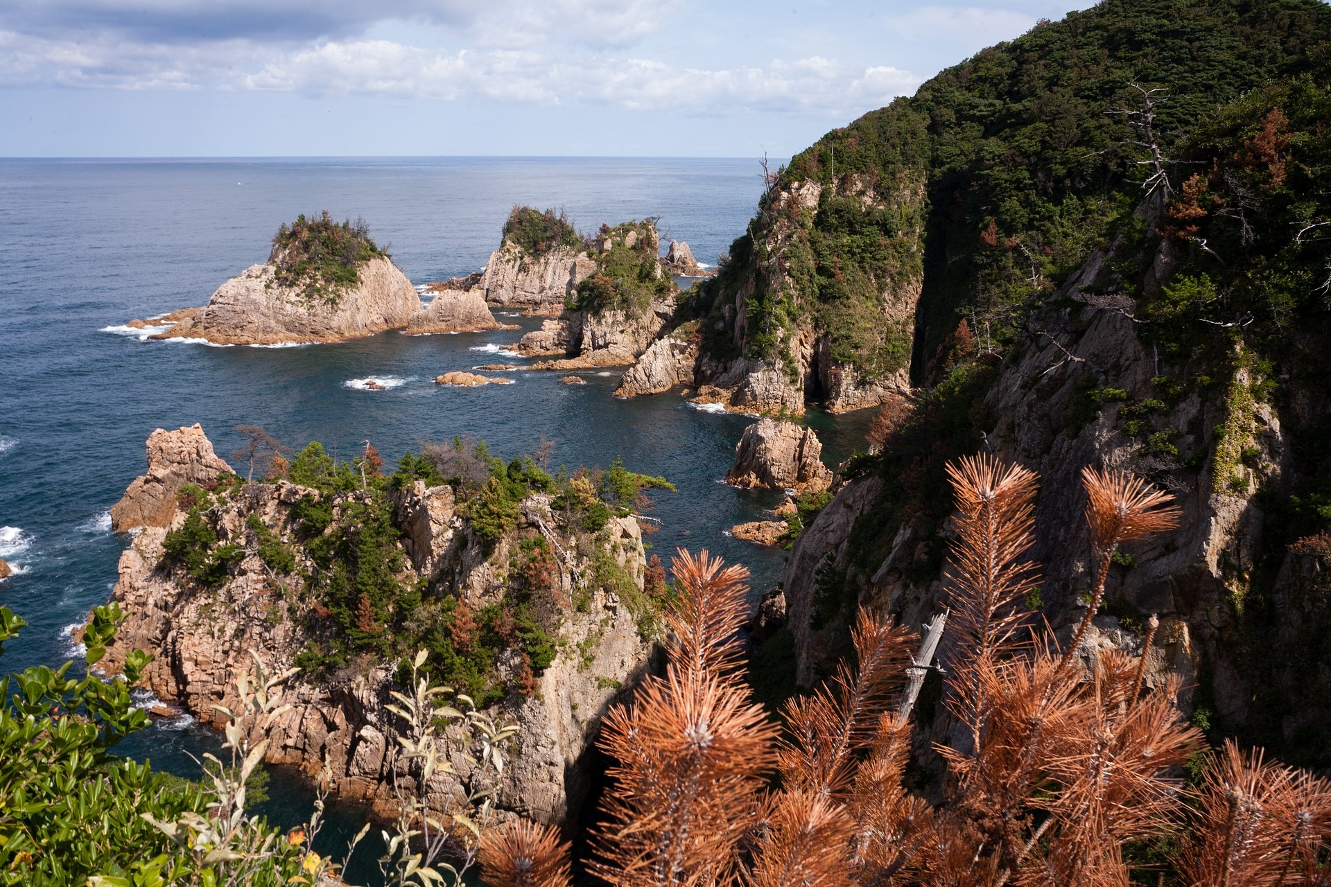 浦富海岸、菜種島(五島)。