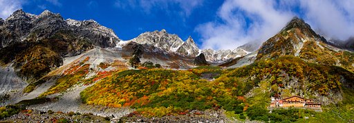 【風を感じて】三段紅葉の涸沢