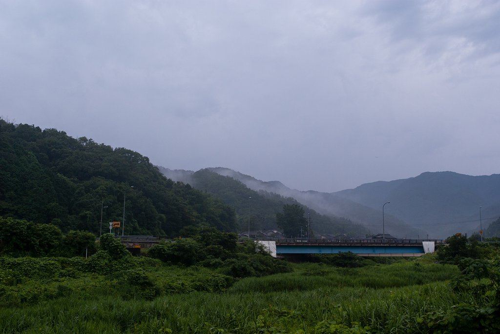 雨上がりの朝。