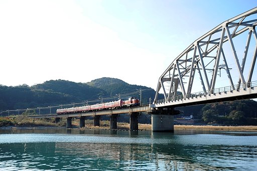 赤い485　廃車回送