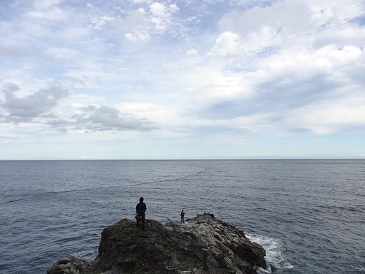 根府川の海