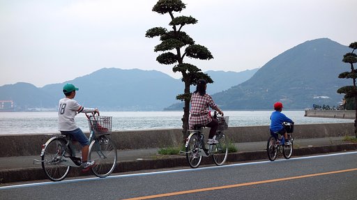 潮【風を感じて】親子でサイクル