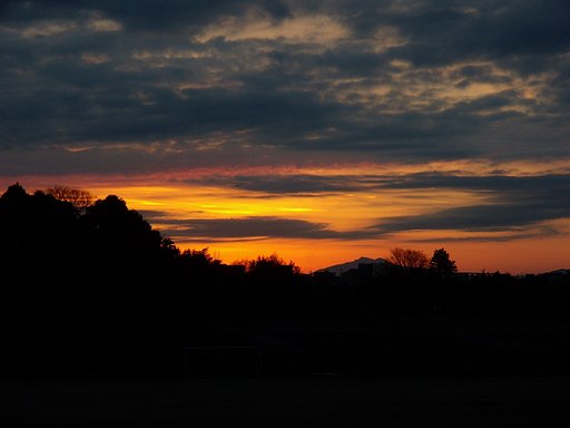 夕日