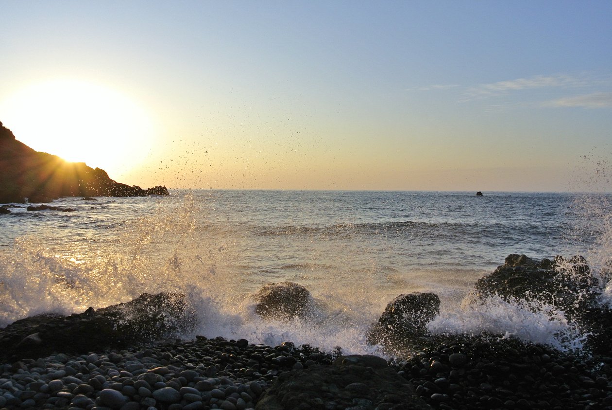 越前岬の夕暮れ