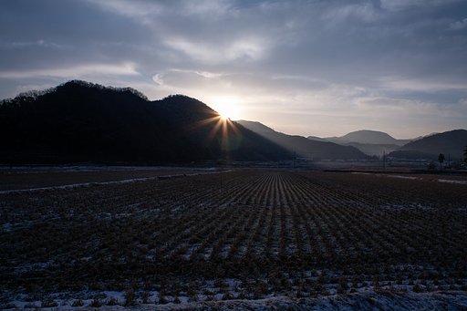 素晴らしい朝日の出が・・。