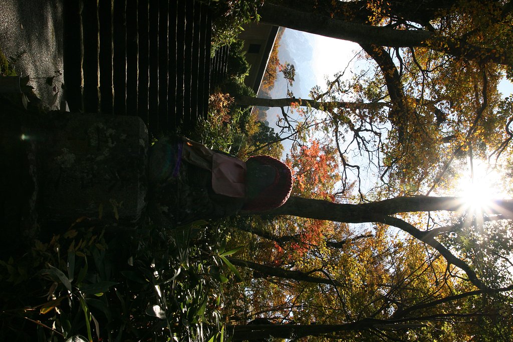 紅葉とお地蔵さん
