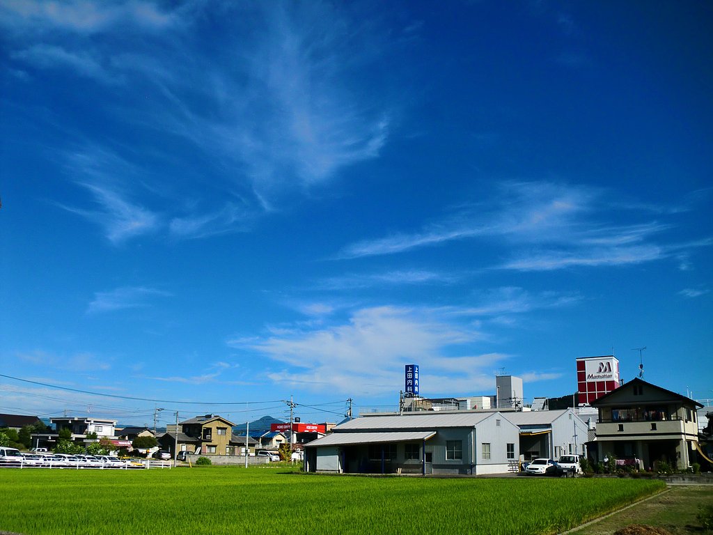 快晴の朝空
