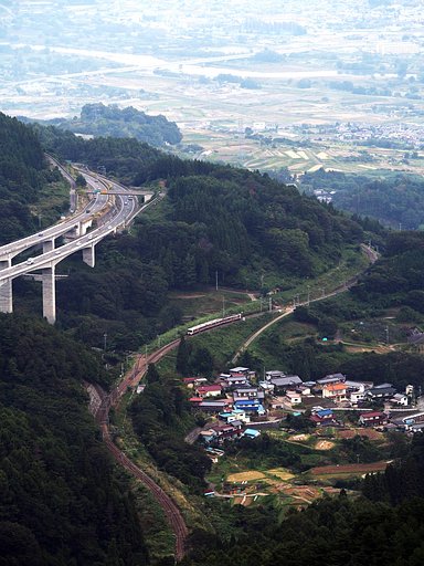 冠着山からの眺め