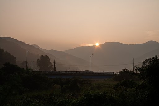 朝焼けが見られましたが・・。