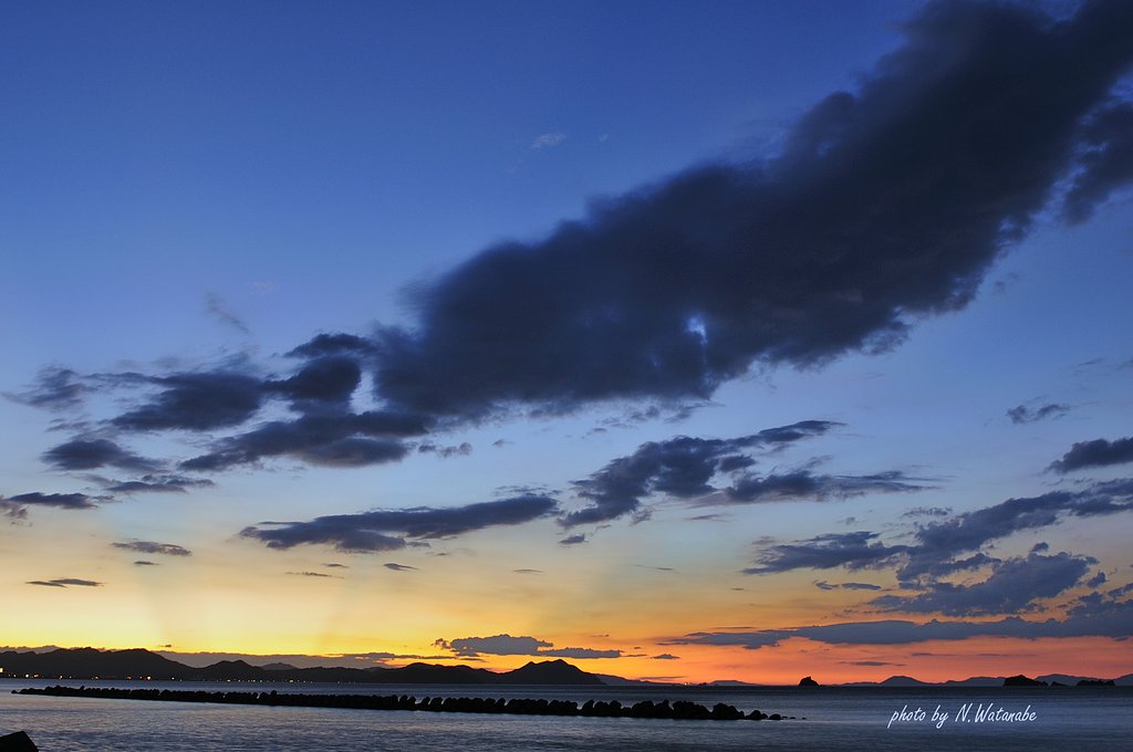瀬戸の内海夕景