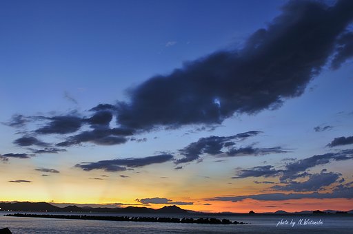 瀬戸の内海夕景