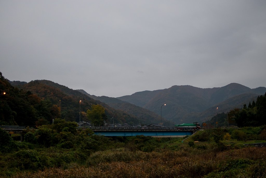 雨降りの朝・・。