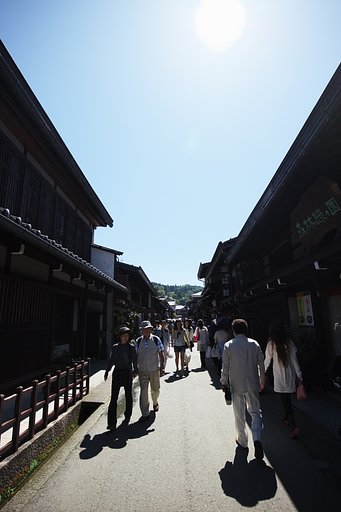 街道をのんびりと