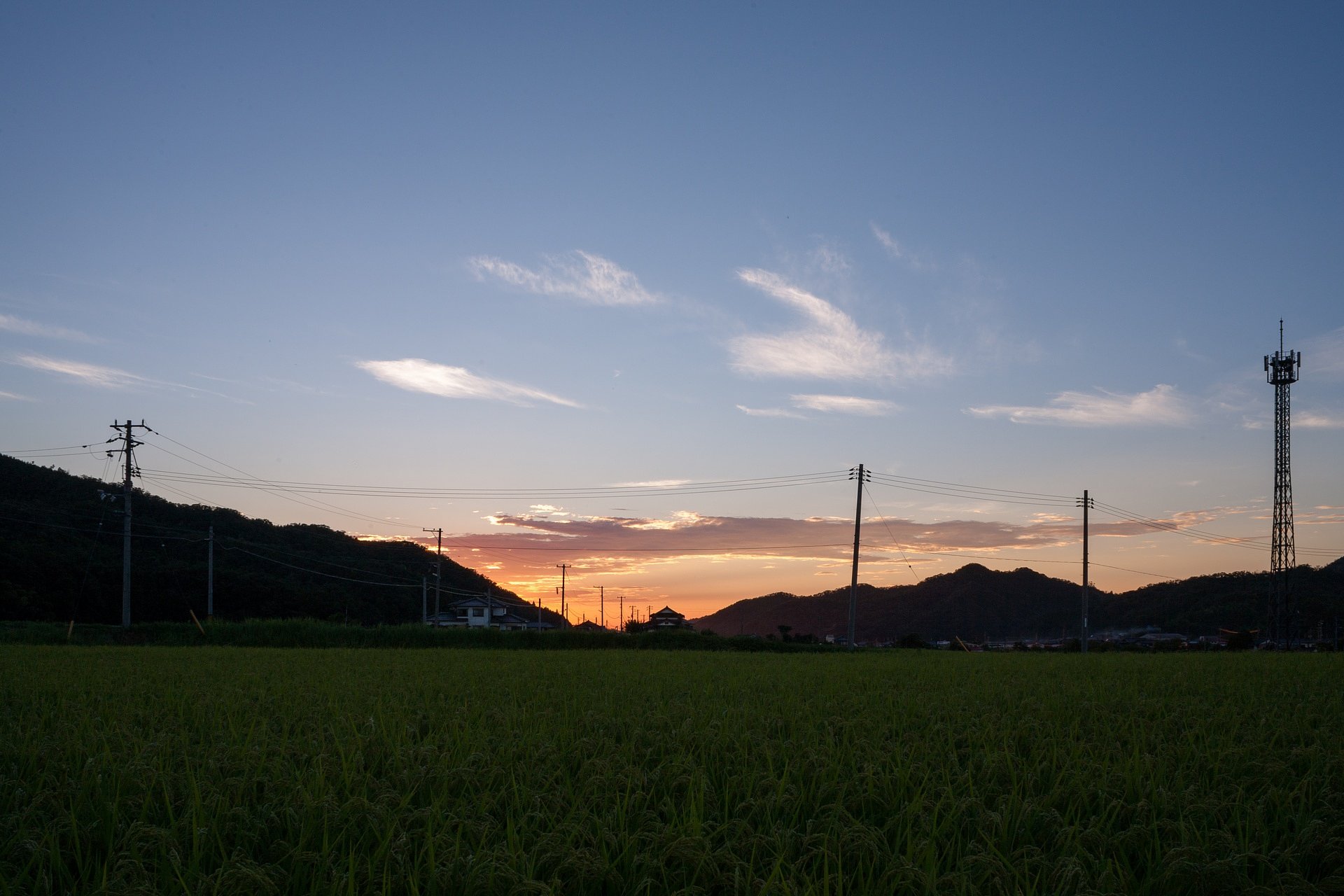 少しだけ夕焼けに・・。