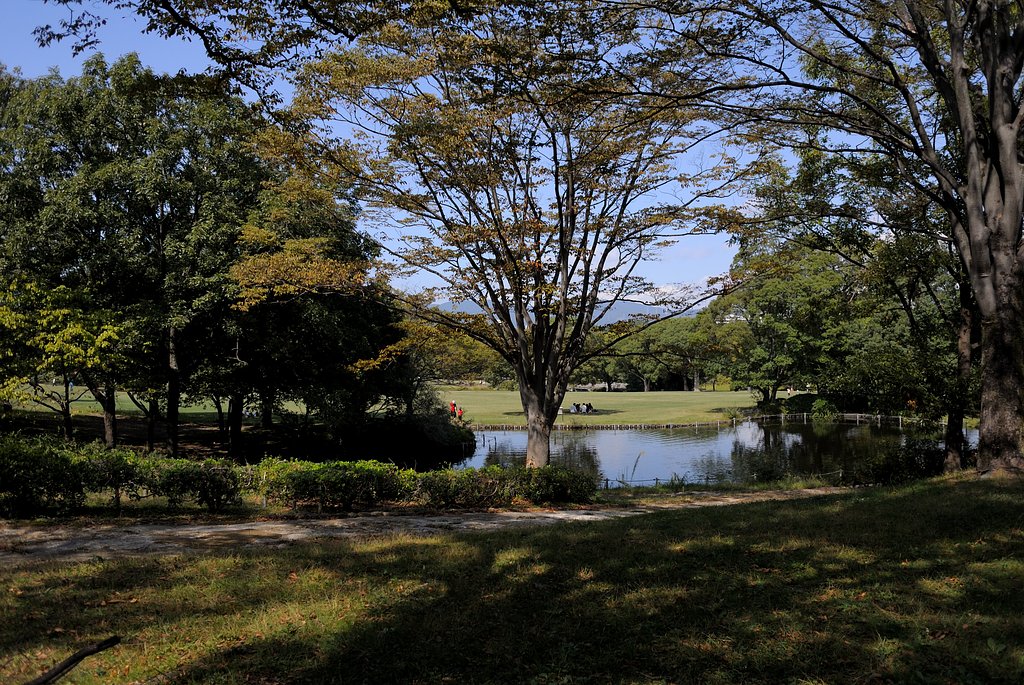 公園でそれらしく一枚