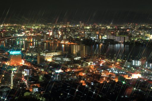 煌めく夜景