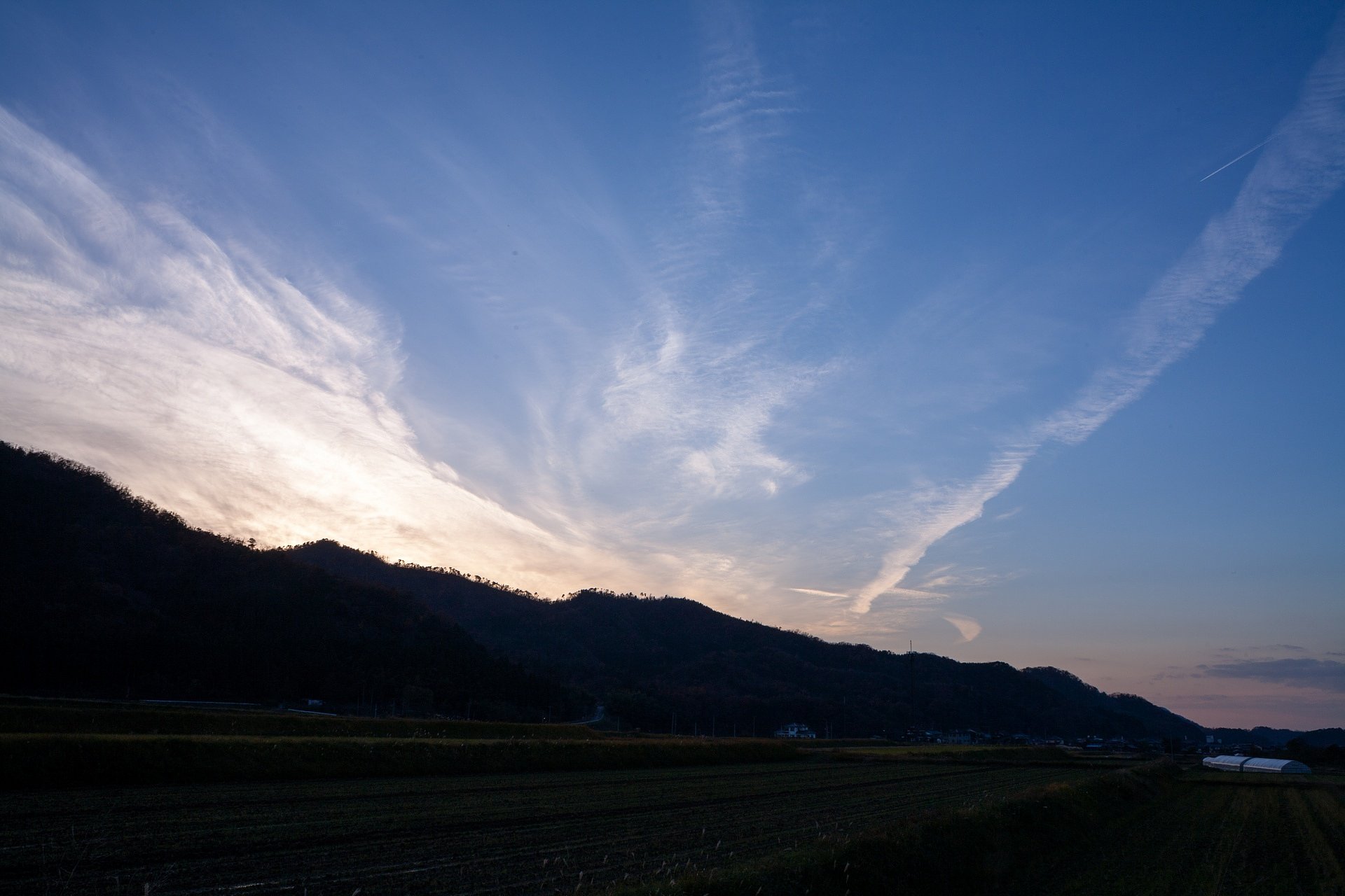 久しぶりの夕焼け。
