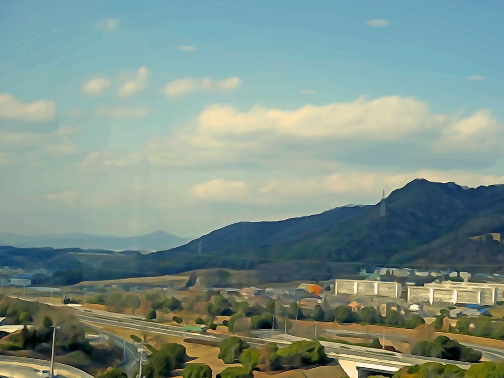 水彩風に