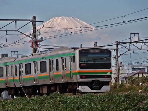 富士山と電車