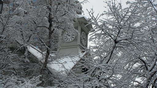 【街角のスナップ】冬の時計台
