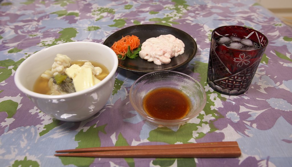 じゃっぱ汁＆白子の刺身