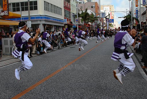 「首里城祭」那覇市国際通りにて