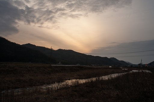 チョコット夕焼け・・。