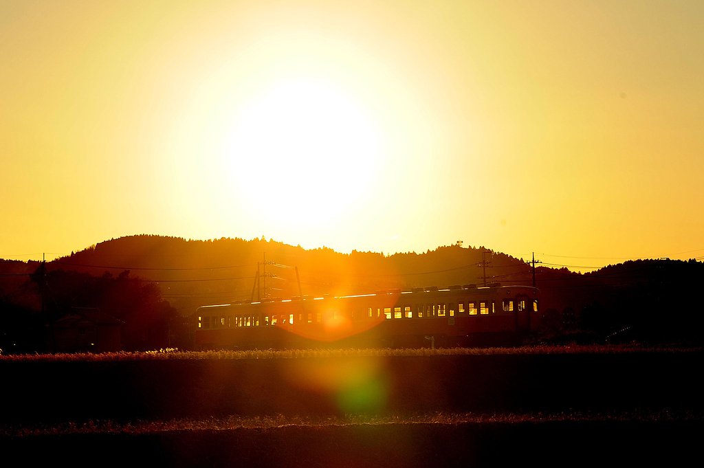夕暮れのローカル線②