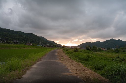 少しだけ夕焼け。