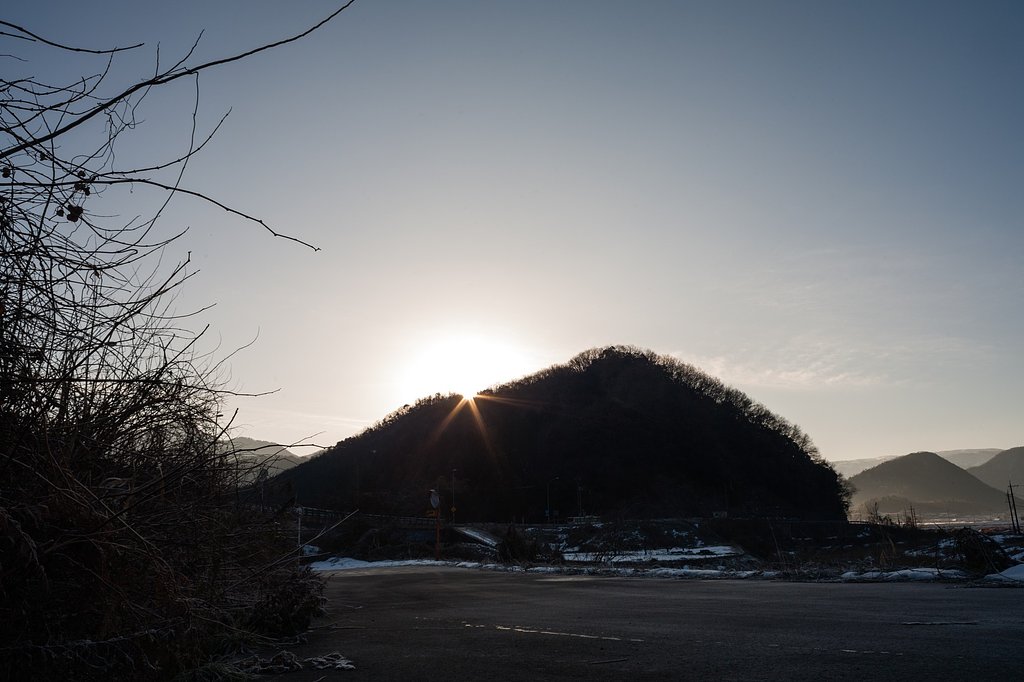快晴の朝日の出!