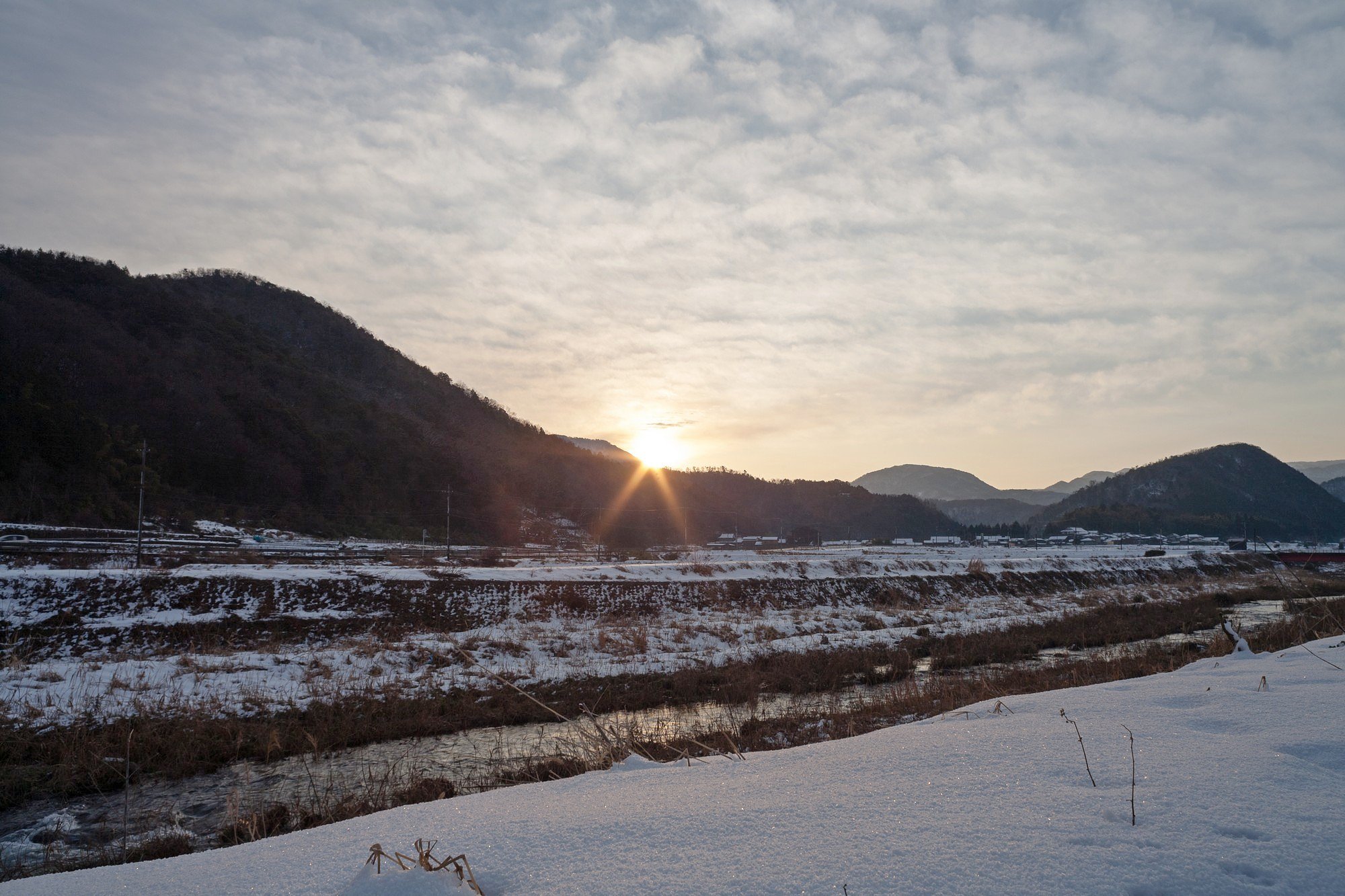 久し振りの朝日の出。