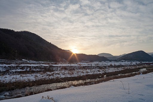久し振りの朝日の出。