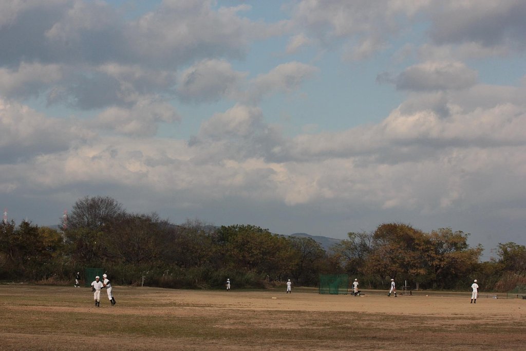 河川敷の少年野球