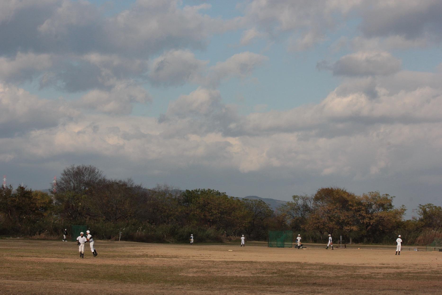 河川敷の少年野球