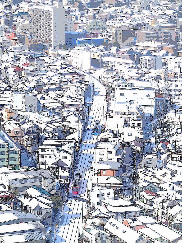 雪を纏う街