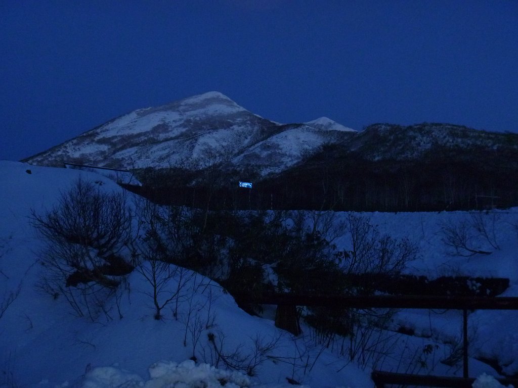 夕方の山