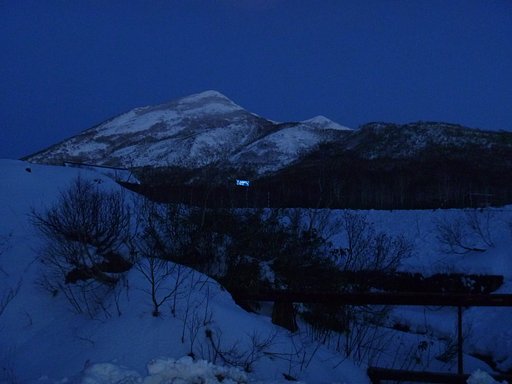 夕方の山