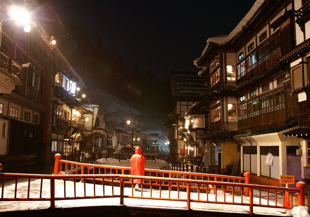 雪の銀山温泉