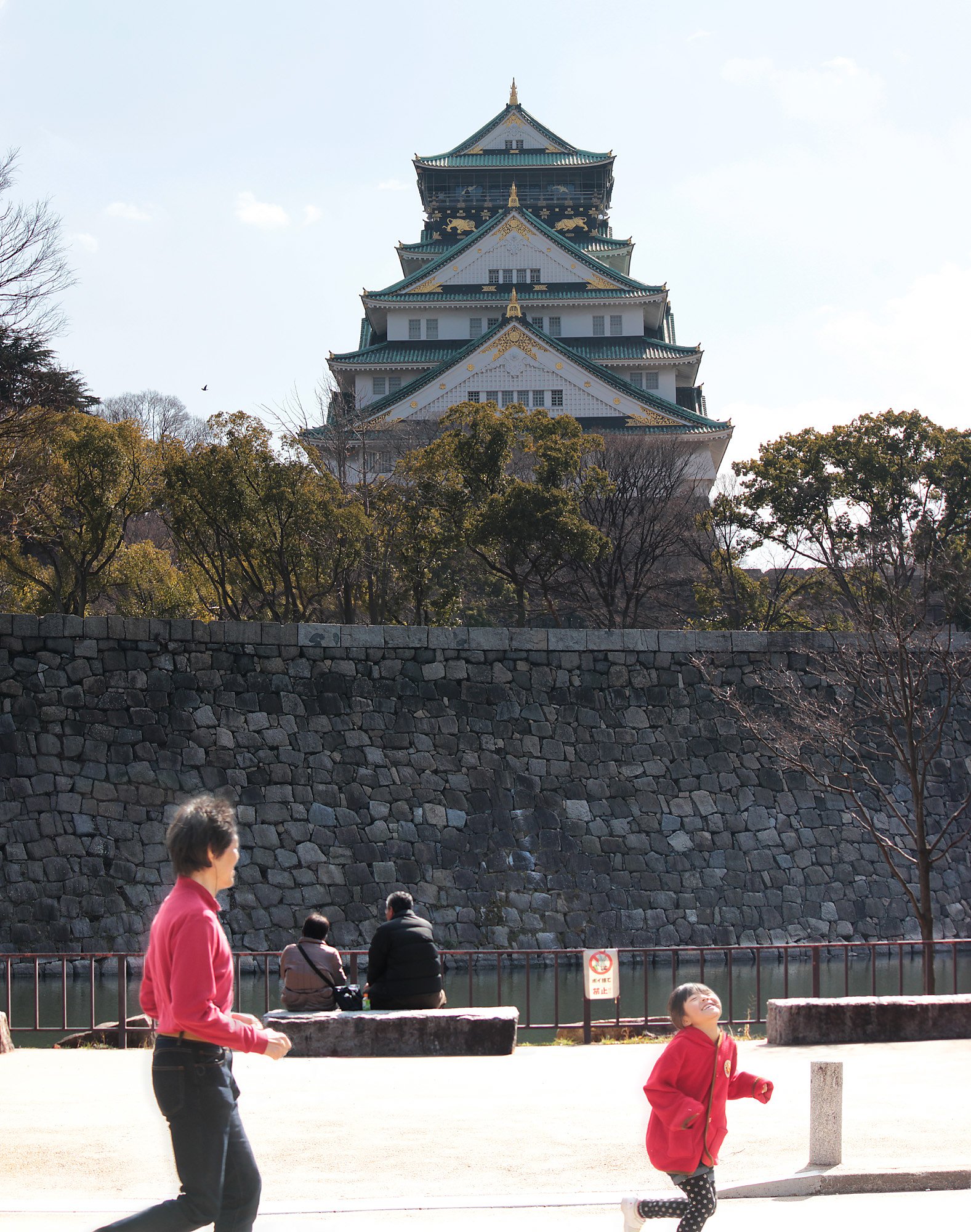 大阪城の春