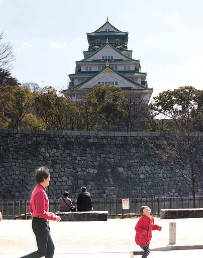 大阪城の春