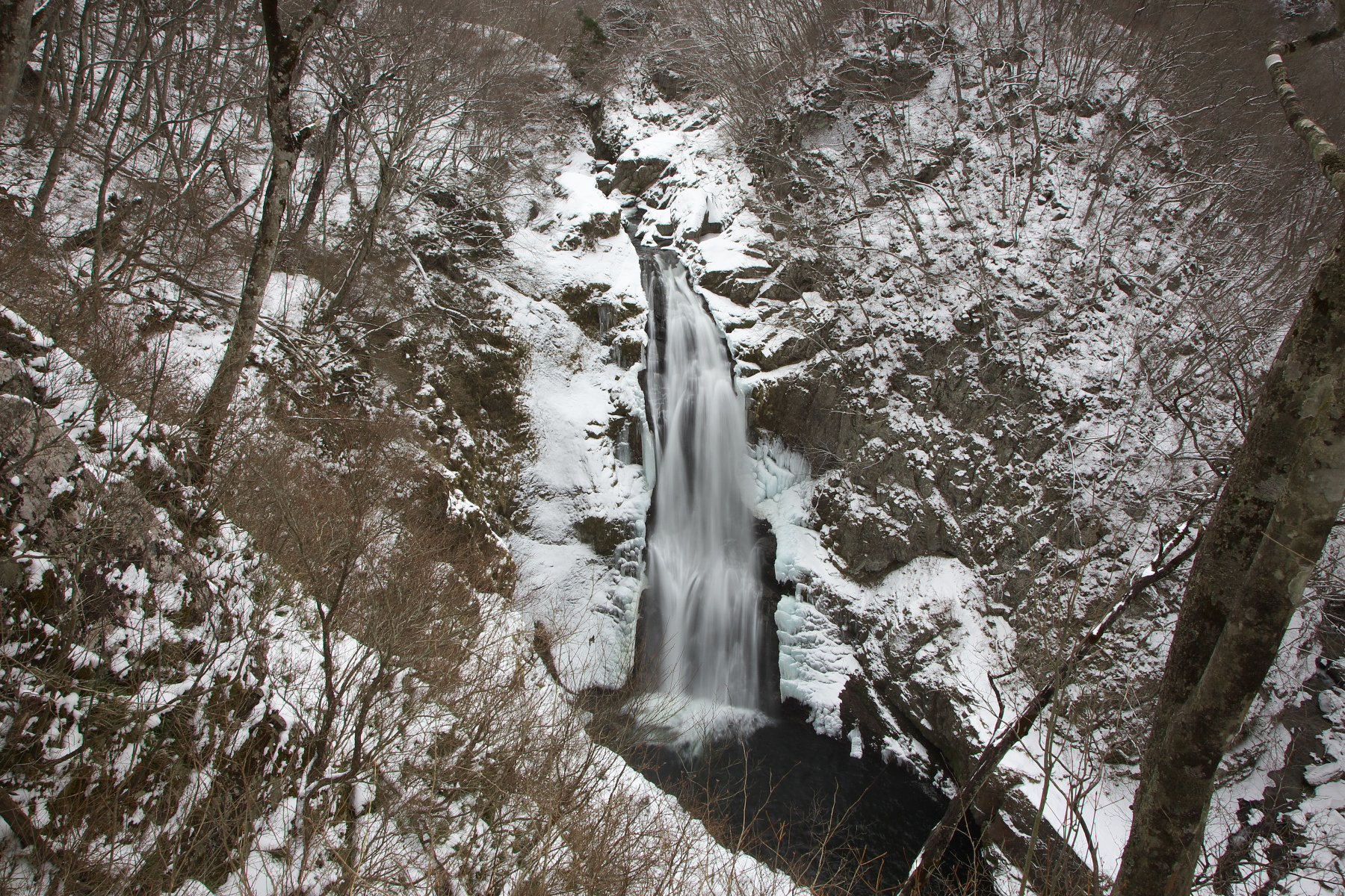 雪の秋保大滝　Ⅱ（stoneさんリクエストバージョン）