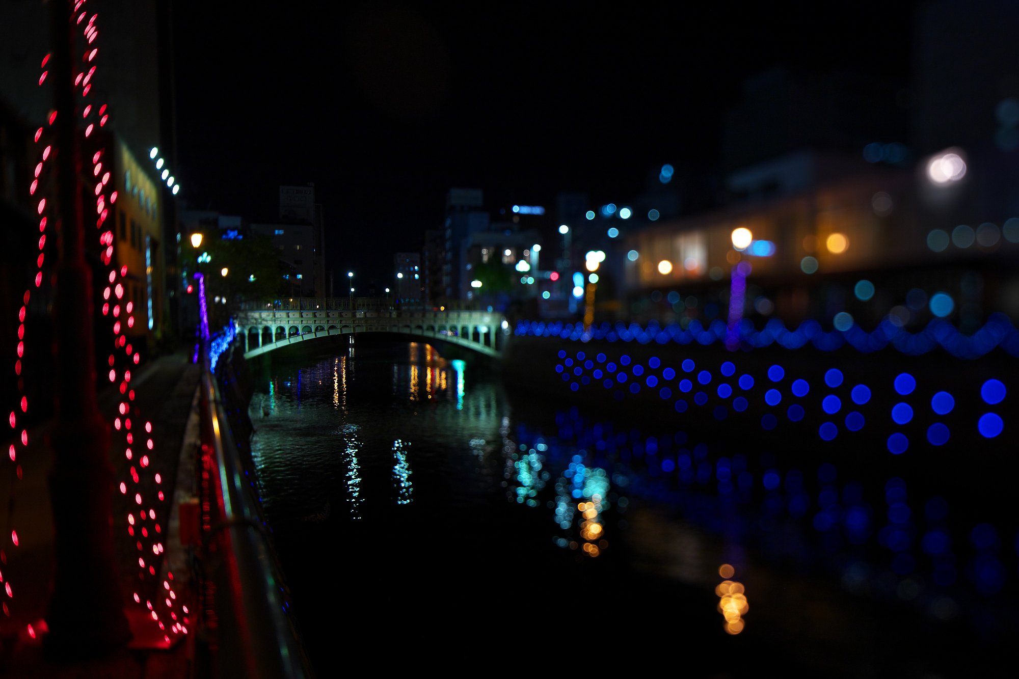 夜景の納屋橋