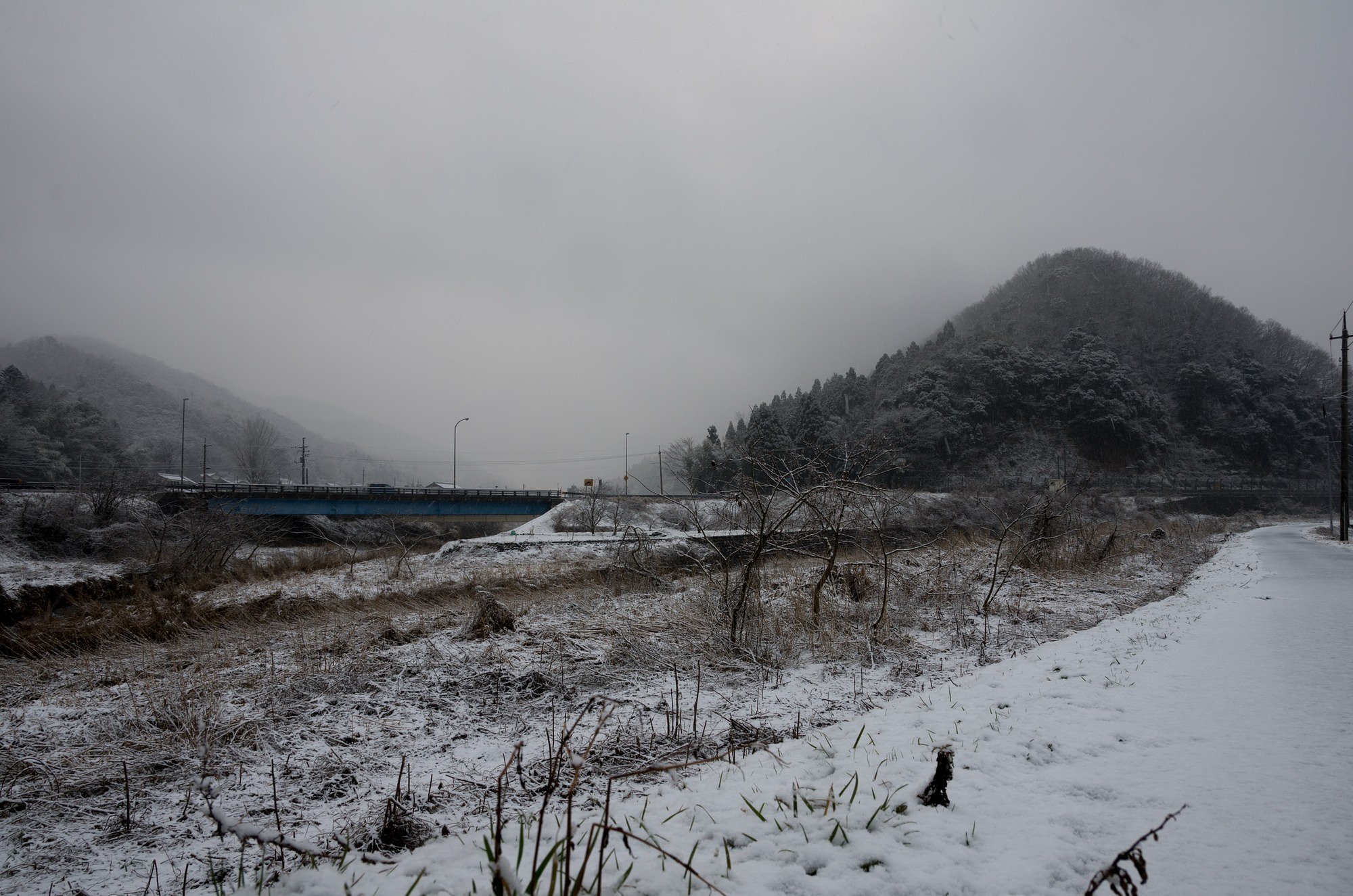 雪景色に・・。