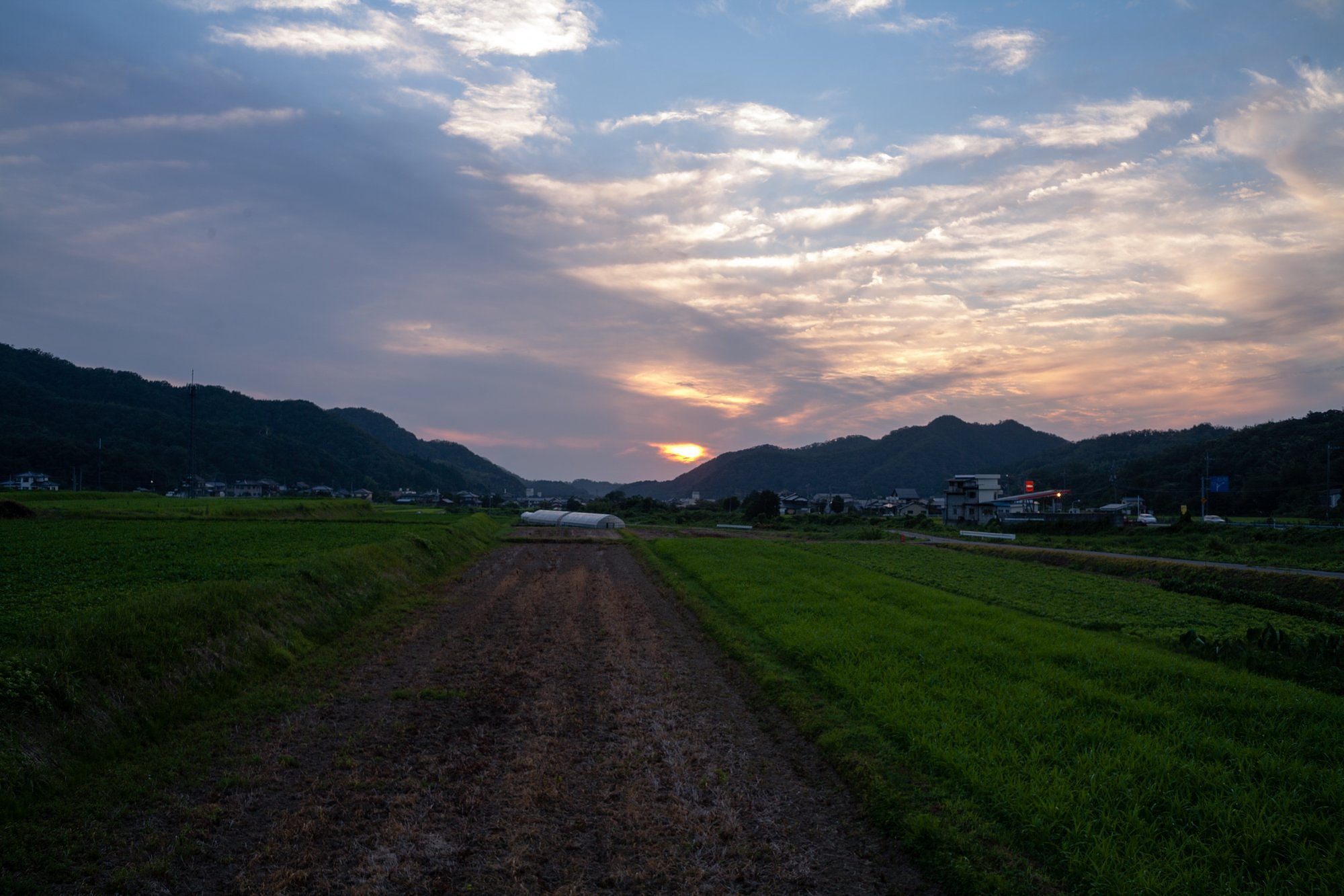 不気味な？夕空。