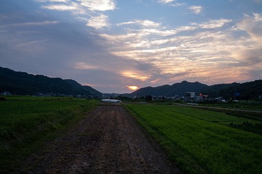 不気味な？夕空。