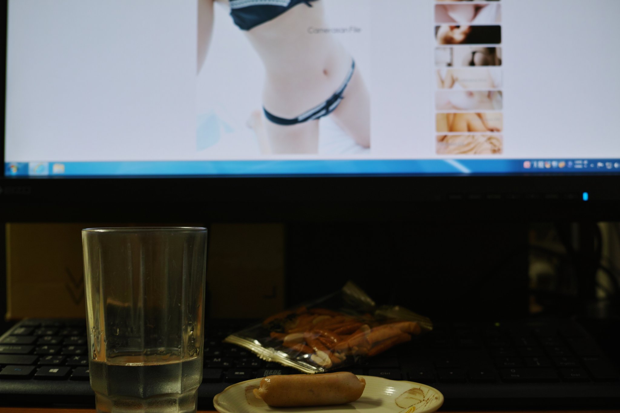 晩酌中